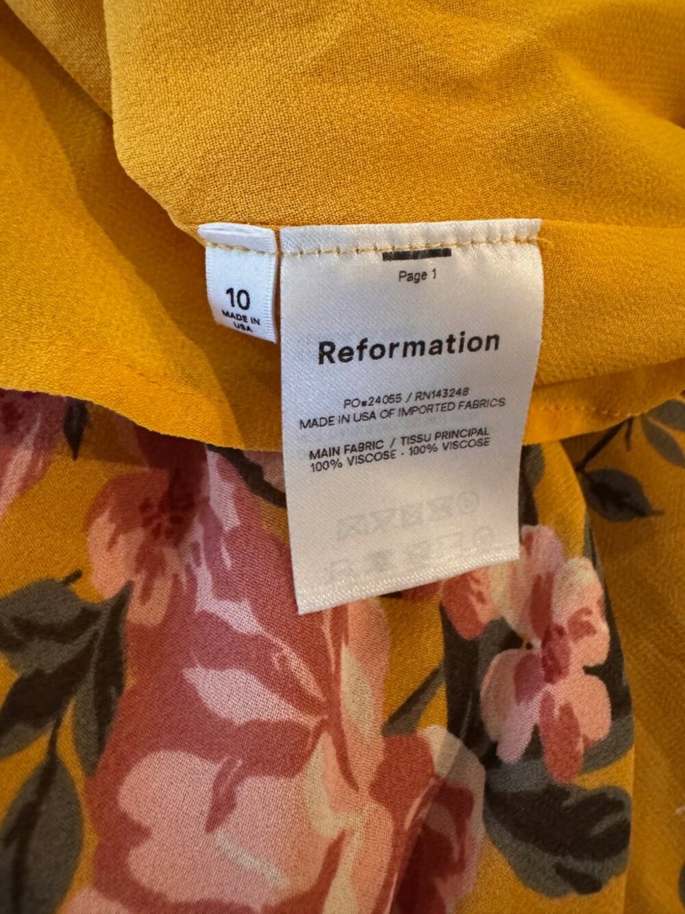 Reformation Floral Gown - Picture 4 of 4
